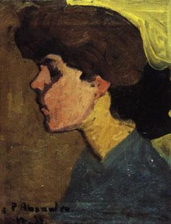 Amedeo Modigliani Head of a Woman in Profile oil painting image